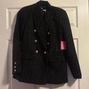 New with tags Buddy Love Black Tweed Blazer size Medium